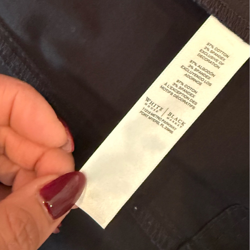 White House Black Market New Black Utility Jacket size 10 lightweight - Picture 2 of 7